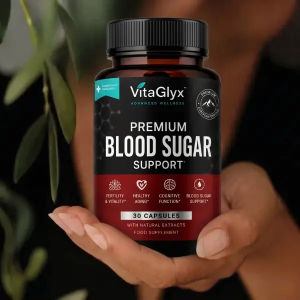 VitaGlyx bottle with capsules